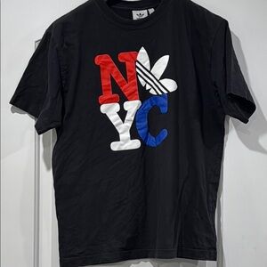 Adidas Men's Black NYC Graphic T-Shirt Size Large